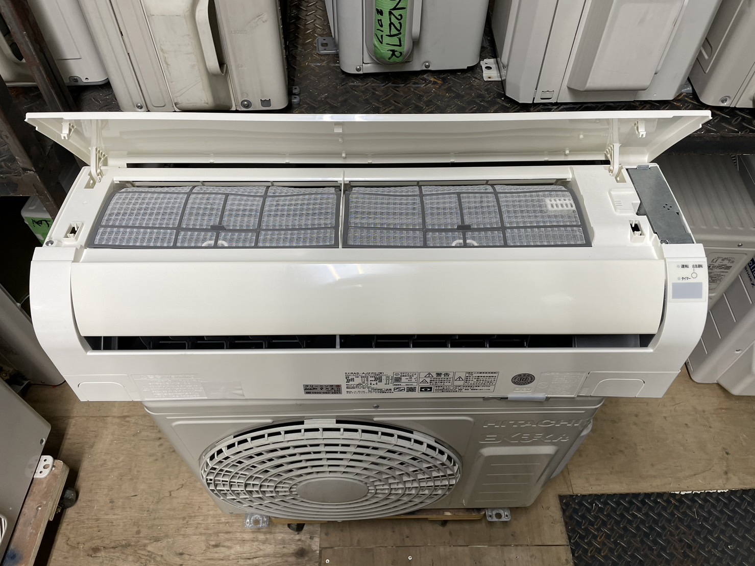 K04422 2018年製 日立 中古エアコン 主に6畳用 冷房能力2.2kw/暖房能力